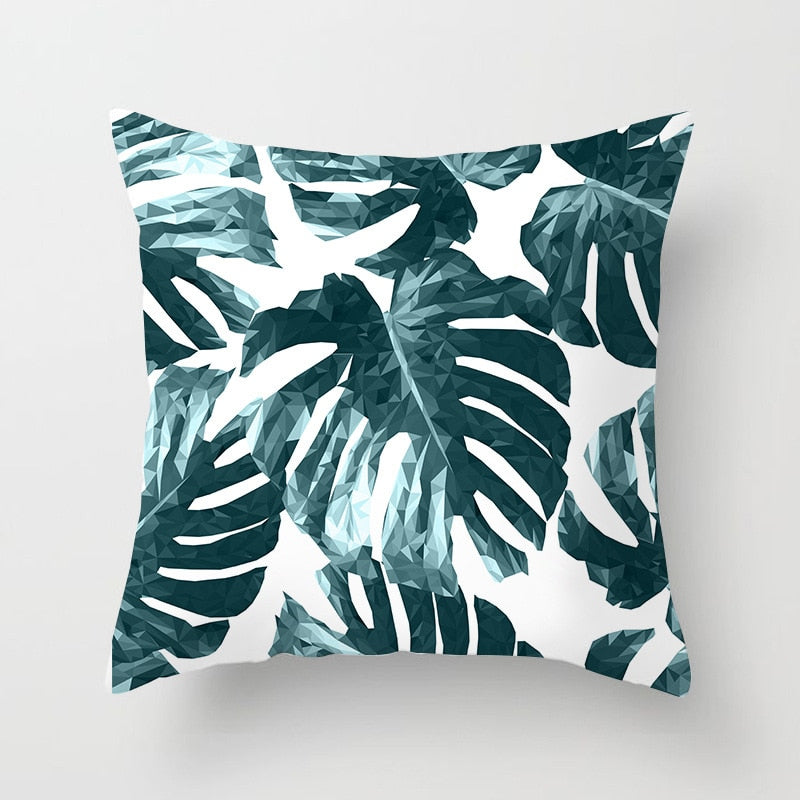 Tropical Leaf Cactus Monstera Cushion Cover 45*45cm Polyester Throw Pillows Sofa Home Decor Decoration Decorative Pillowcase