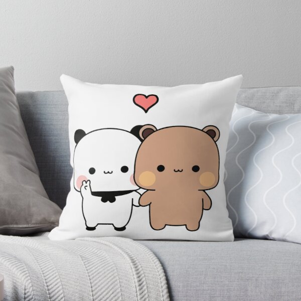 Panda bear hug Bubu duda Mochi Peach Cat Throw Pillow Bedroom Sofa Anime Bed Fashion Pillowcase