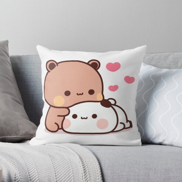 Panda bear hug Bubu duda Mochi Peach Cat Throw Pillow Bedroom Sofa Anime Bed Fashion Pillowcase