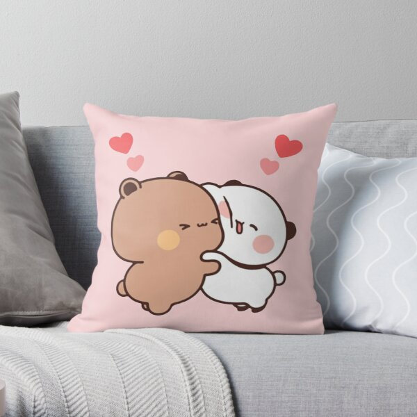 Panda bear hug Bubu duda Mochi Peach Cat Throw Pillow Bedroom Sofa Anime Bed Fashion Pillowcase