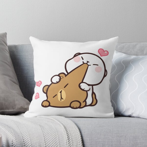 Panda bear hug Bubu duda Mochi Peach Cat Throw Pillow Bedroom Sofa Anime Bed Fashion Pillowcase