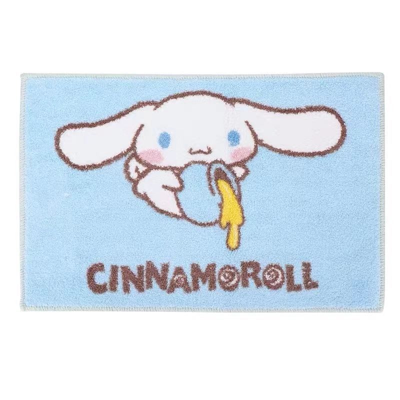 My Melody Carpet Super Soft Cute Cartoon Kittie Bedroom Mats Soft Children Area Rugs Kawaii Carpet Double Sided Fuzzy Blanket