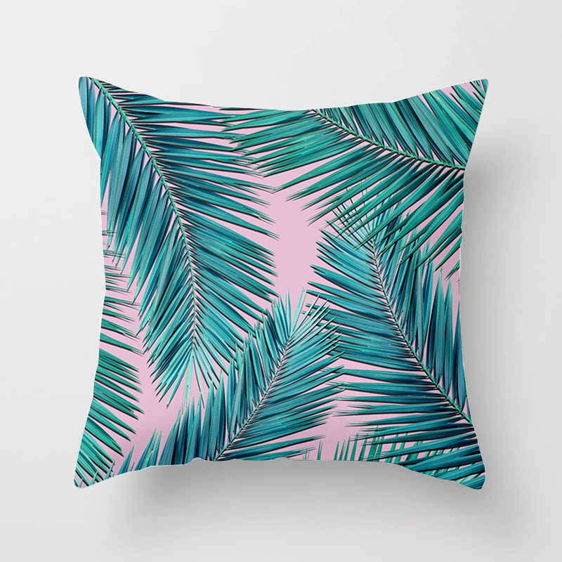 Tropical Leaf Cactus Monstera Cushion Cover 45*45cm Polyester Throw Pillows Sofa Home Decor Decoration Decorative Pillowcase