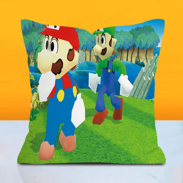 Super Mario Bros Pillow with Cover