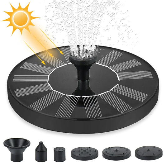 Mini Solar Water Fountain Pool Pond Waterfall Fountain Garden Decoration Outdoor Bird Bath Solar Powered Fountain Floating Water